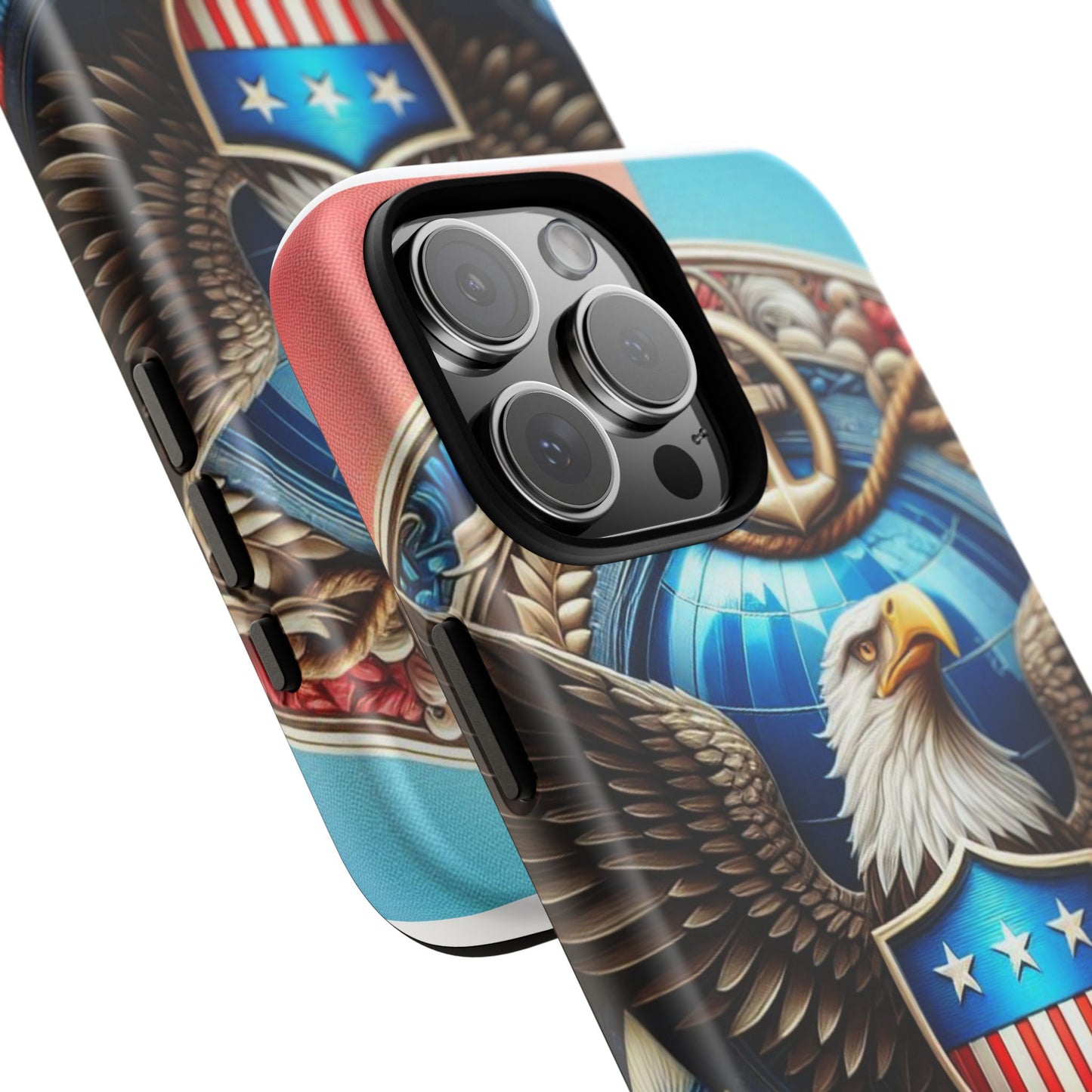 Bold Eagle Phone Case - Patriotic Design for USA and Military Fans