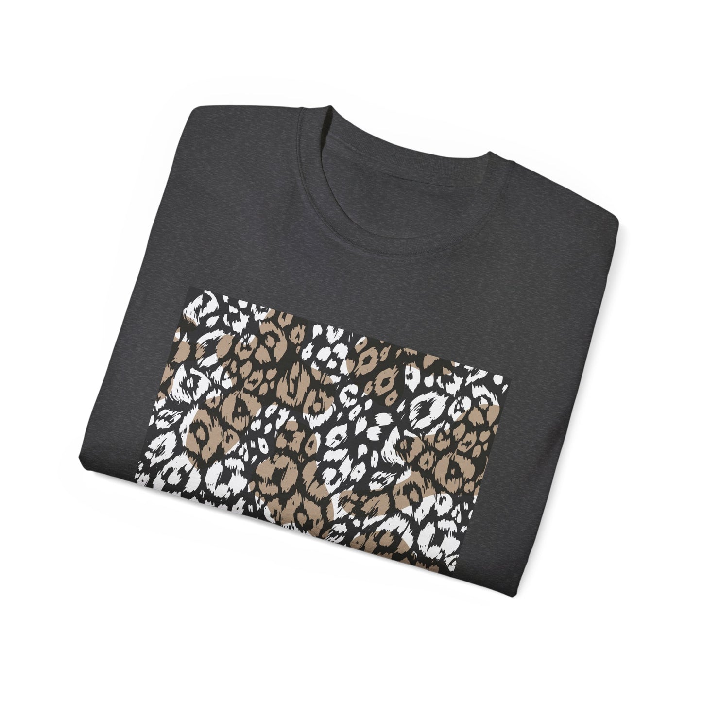 Leopard Print Unisex Ultra Cotton Tee - Casual Chic Style for Every Occasion