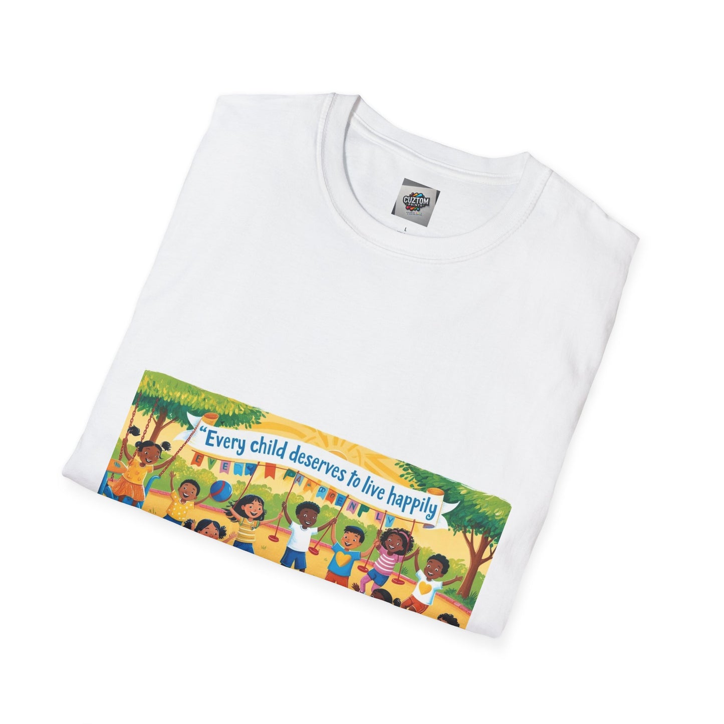 Every Child Deserves Unisex Softstyle T-Shirt - Support Benny Johnson Foundation