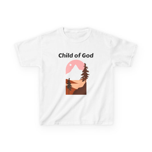 Kids Heavy Cotton™ Tee - "Child of God" Inspirational T-Shirt