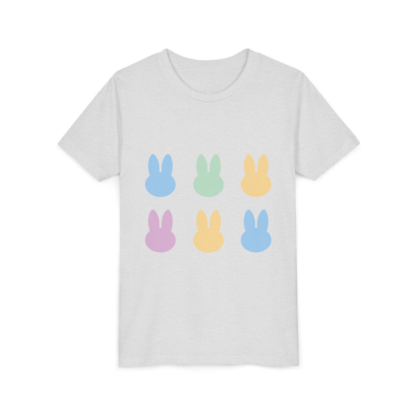 Colorful Bunny Youth Short Sleeve Tee - Fun Spring & Easter Shirt