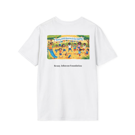 Every Child Deserves Unisex Softstyle T-Shirt - Support Benny Johnson Foundation