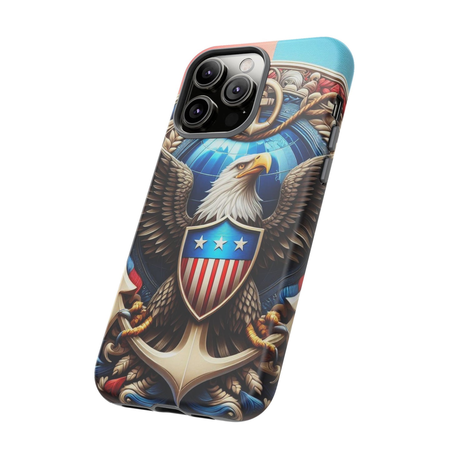 Bold Eagle Phone Case - Patriotic Design for USA and Military Fans