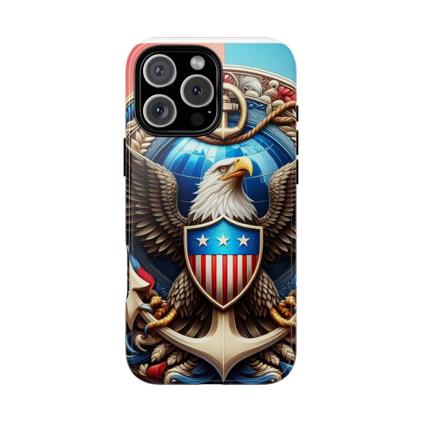 Bold Eagle Phone Case - Patriotic Design for USA and Military Fans