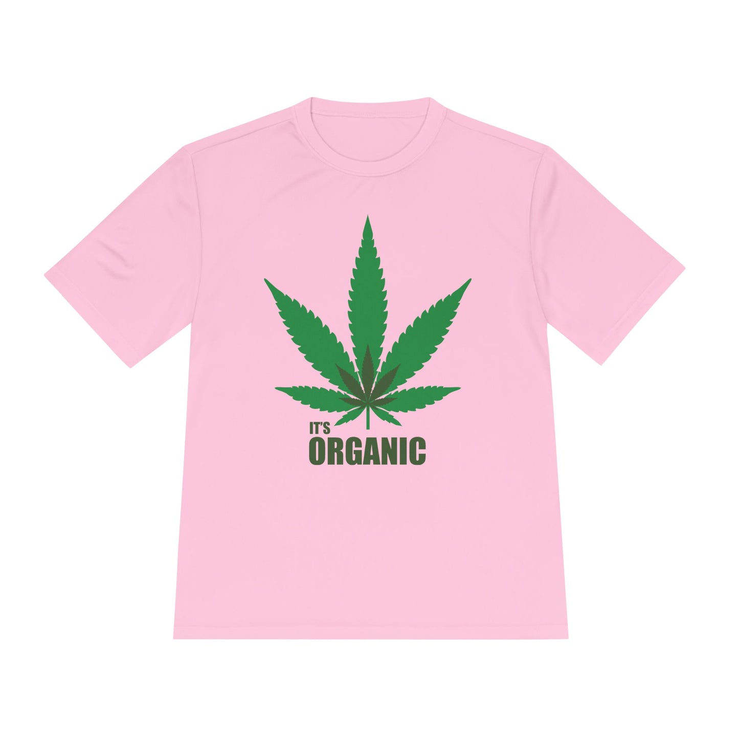 Organic Cannabis Leaf Unisex Moisture Wicking Tee