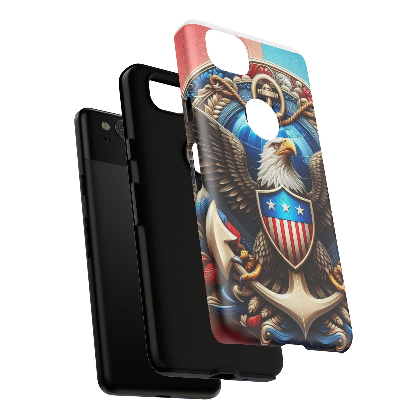 Bold Eagle Phone Case - Patriotic Design for USA and Military Fans