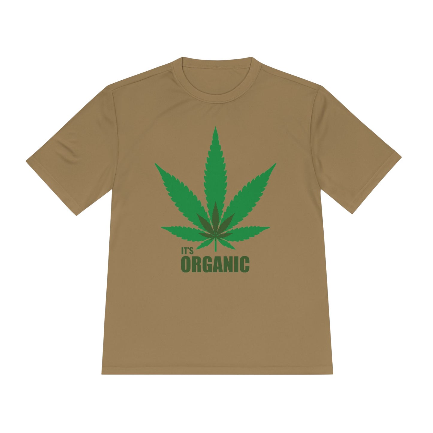 Organic Cannabis Leaf Unisex Moisture Wicking Tee