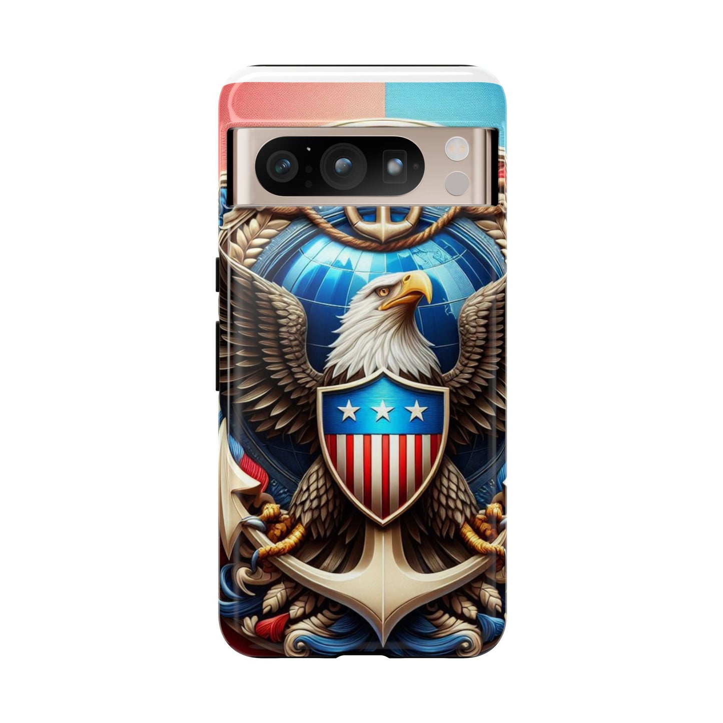 Bold Eagle Phone Case - Patriotic Design for USA and Military Fans