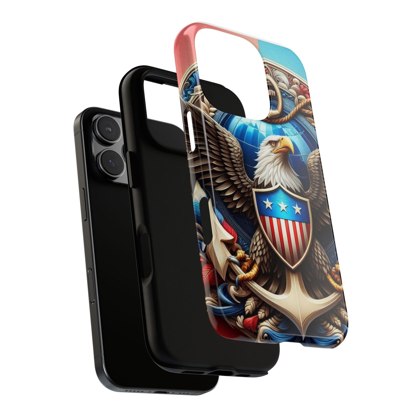 Bold Eagle Phone Case - Patriotic Design for USA and Military Fans