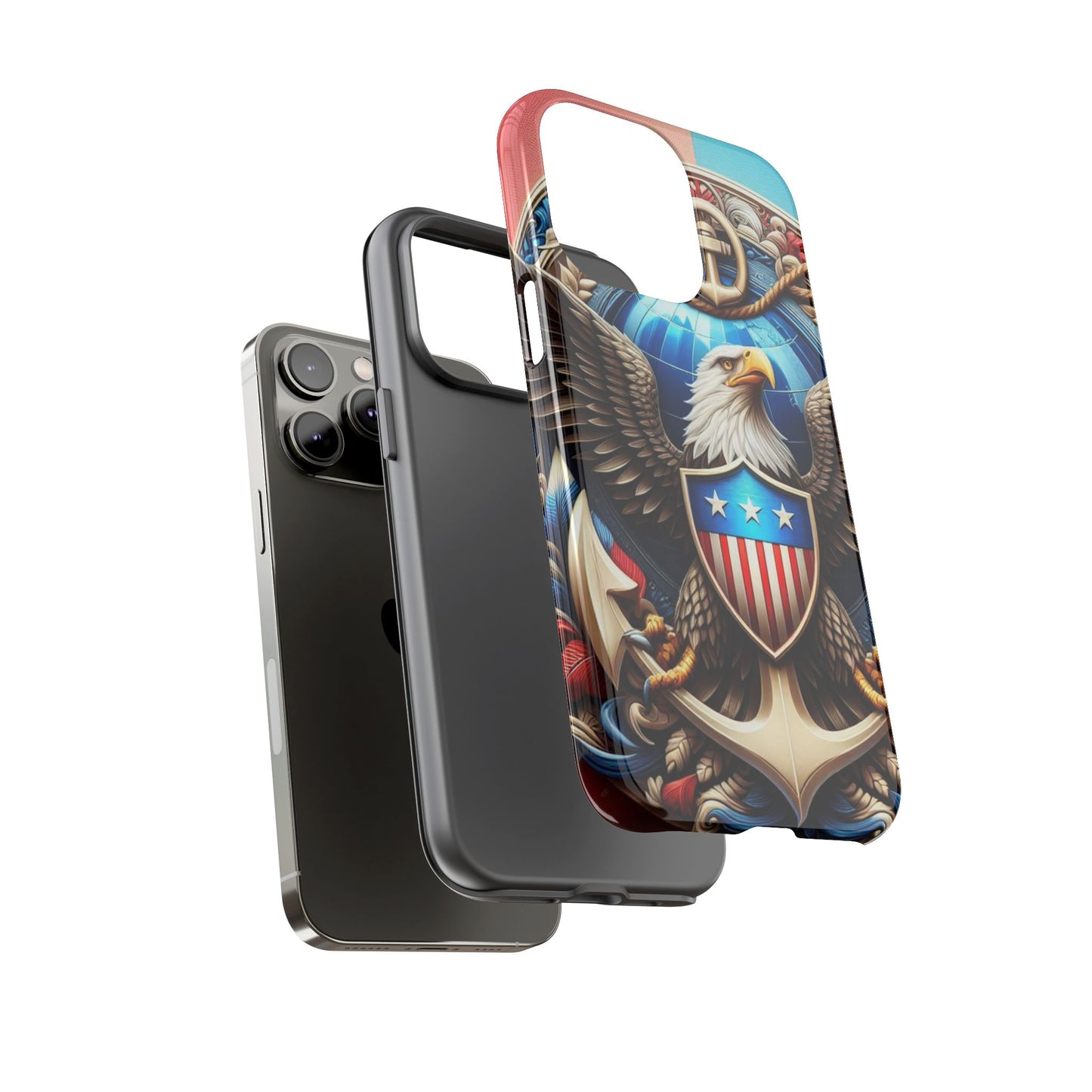 Bold Eagle Phone Case - Patriotic Design for USA and Military Fans