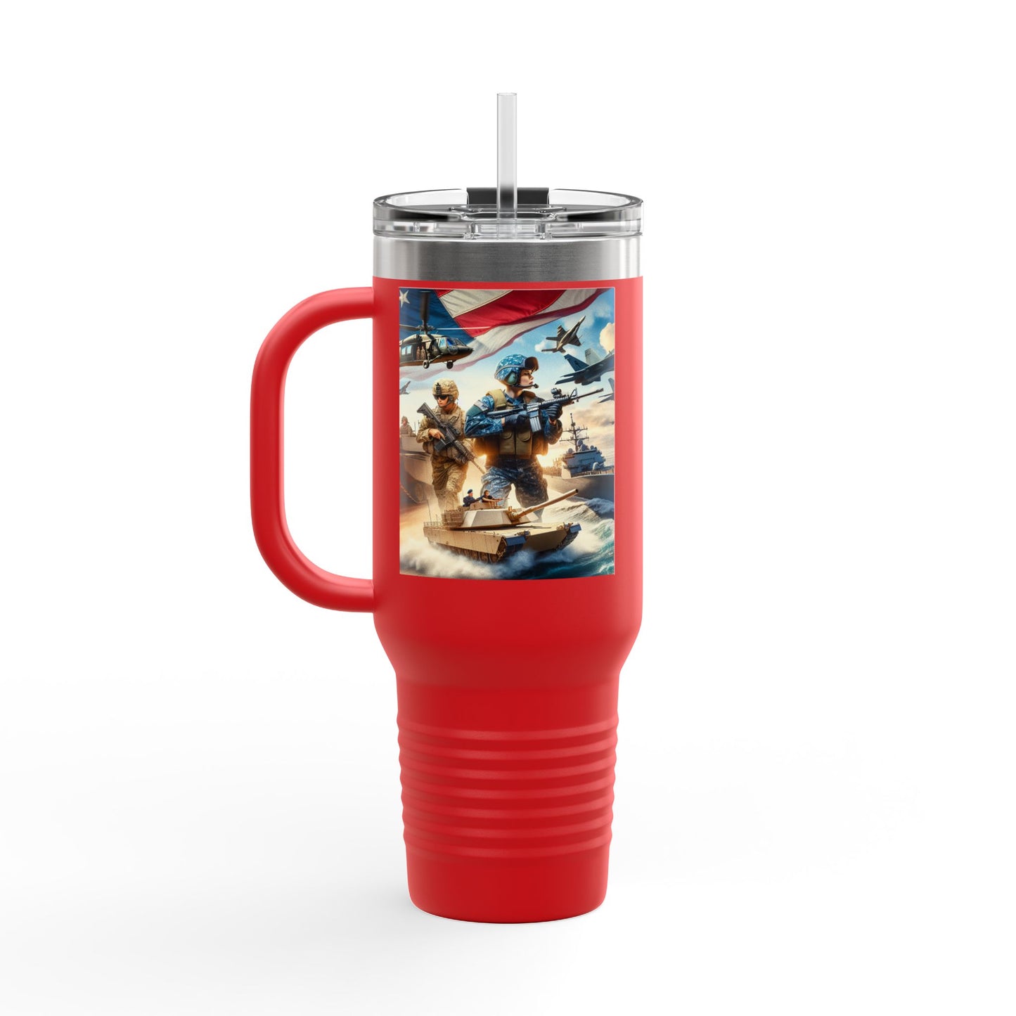 Patriotic Insulated Travel Mug - 40oz for Adventurers