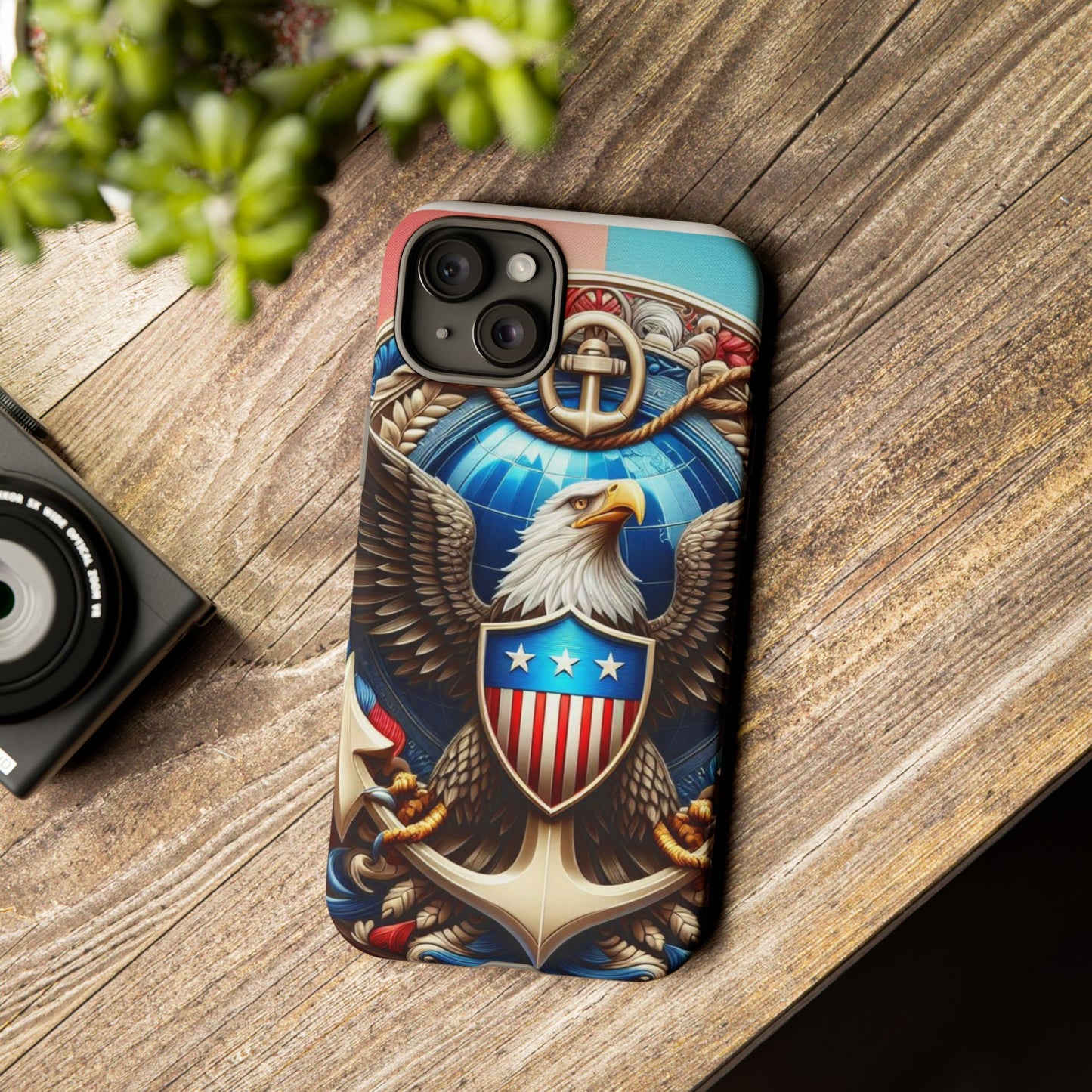 Bold Eagle Phone Case - Patriotic Design for USA and Military Fans