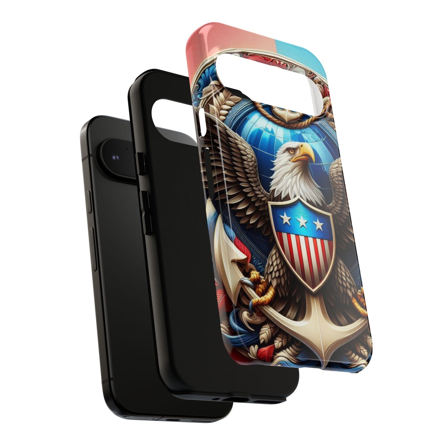 Bold Eagle Phone Case - Patriotic Design for USA and Military Fans