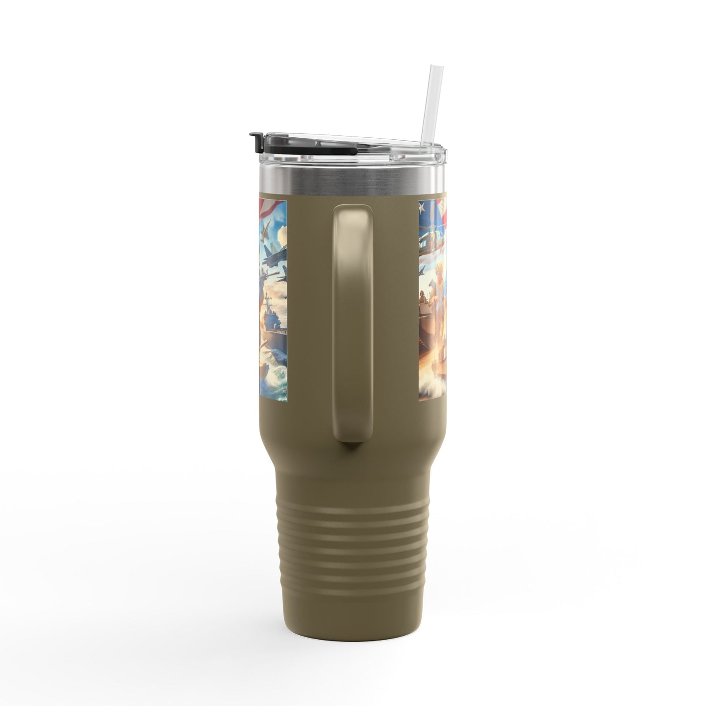 Patriotic Insulated Travel Mug - 40oz for Adventurers