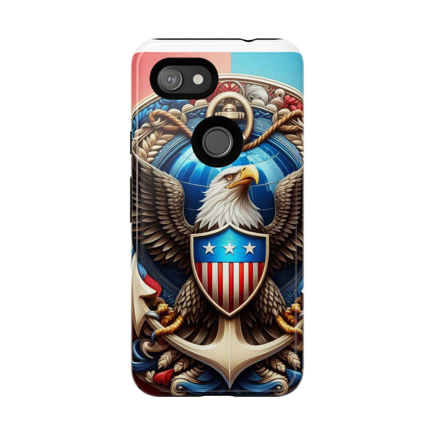 Bold Eagle Phone Case - Patriotic Design for USA and Military Fans
