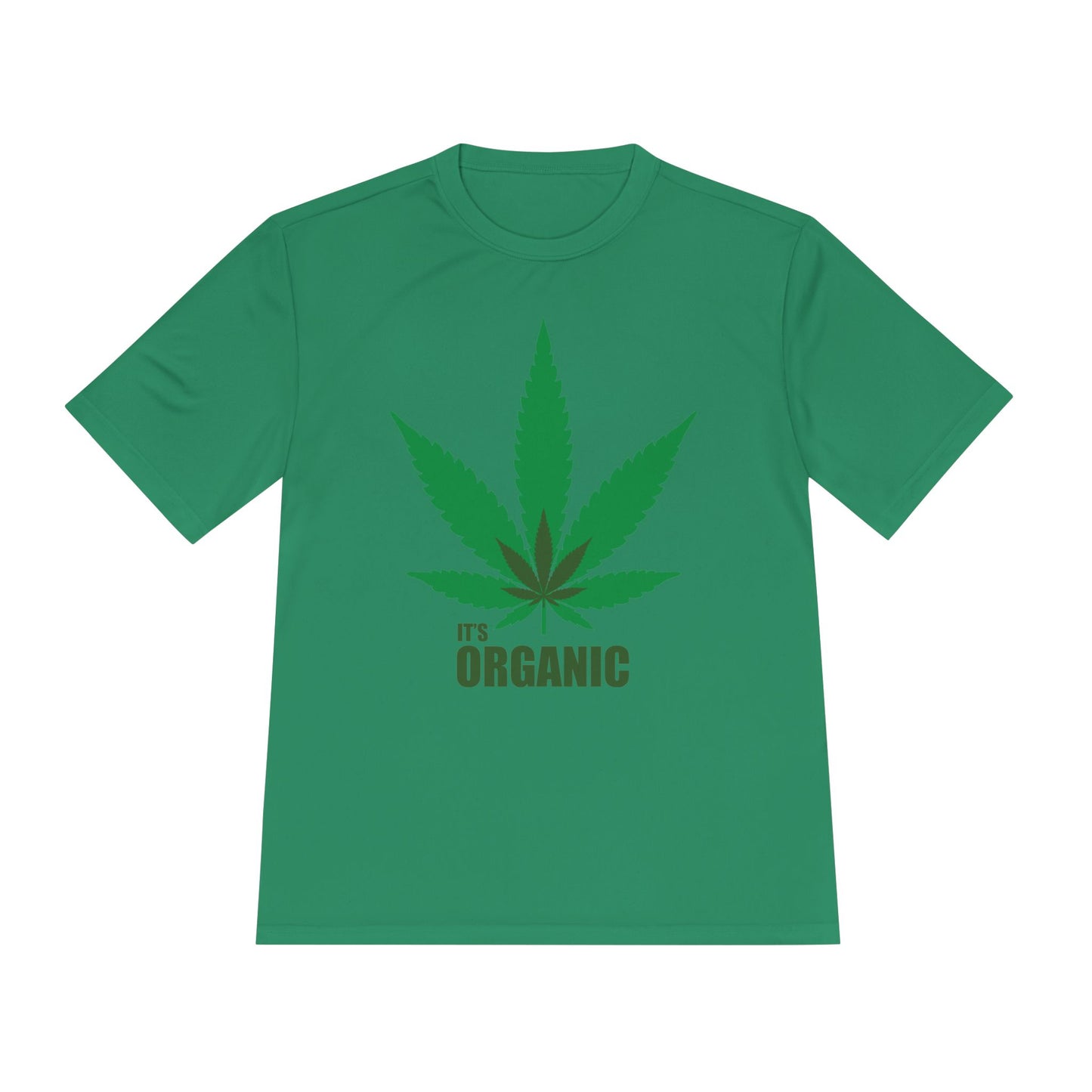 Organic Cannabis Leaf Unisex Moisture Wicking Tee