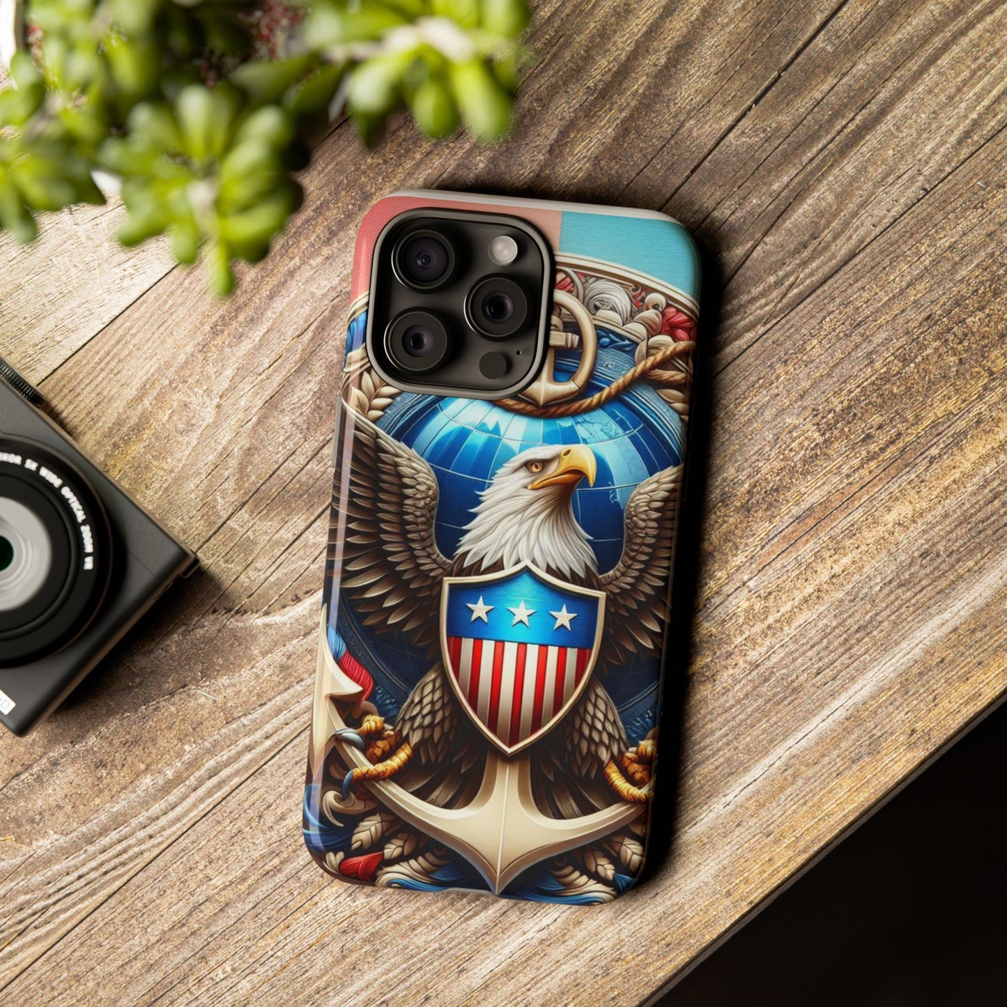Bold Eagle Phone Case - Patriotic Design for USA and Military Fans