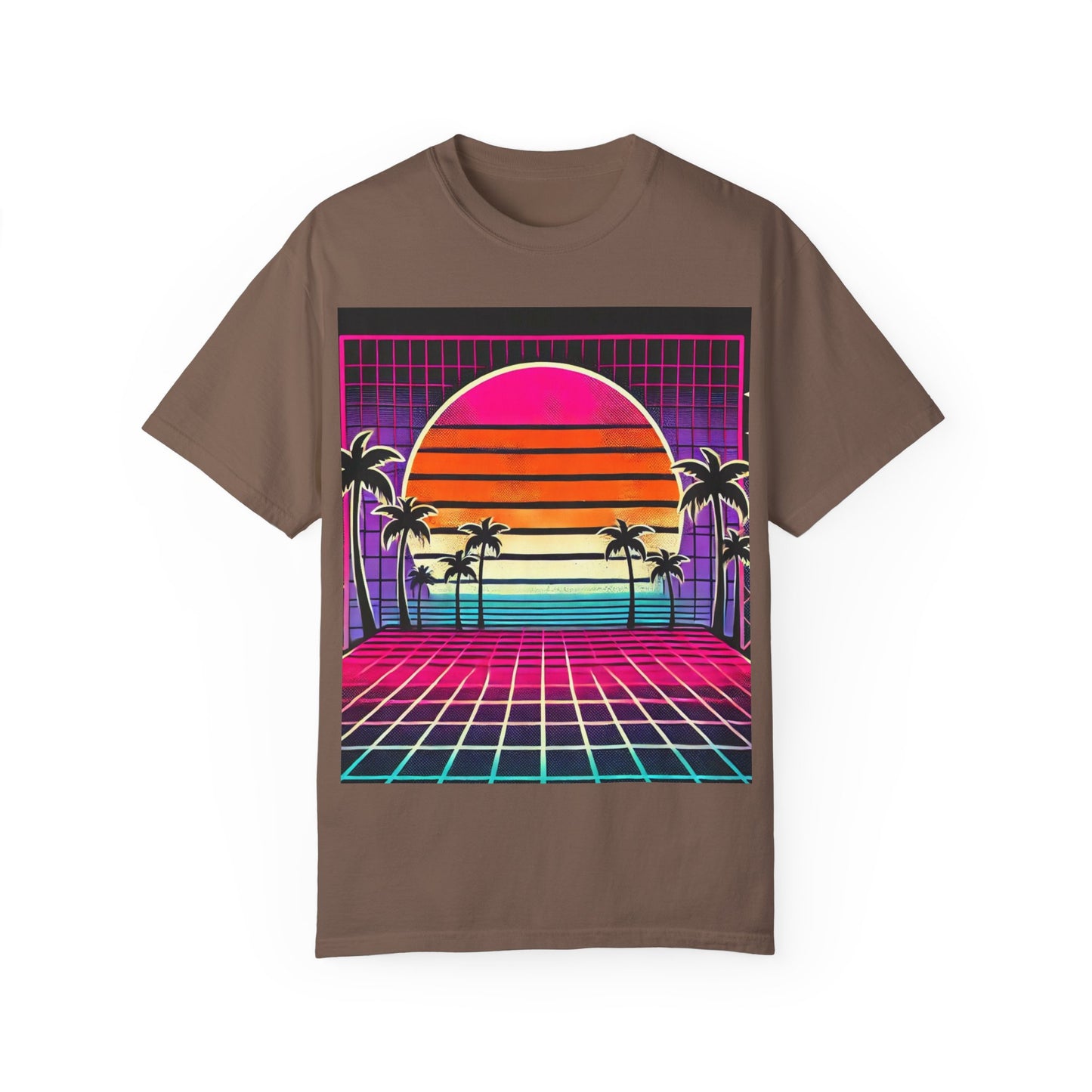 Retro 80's Baby Unisex T-Shirt - Vibrant Sunset Design