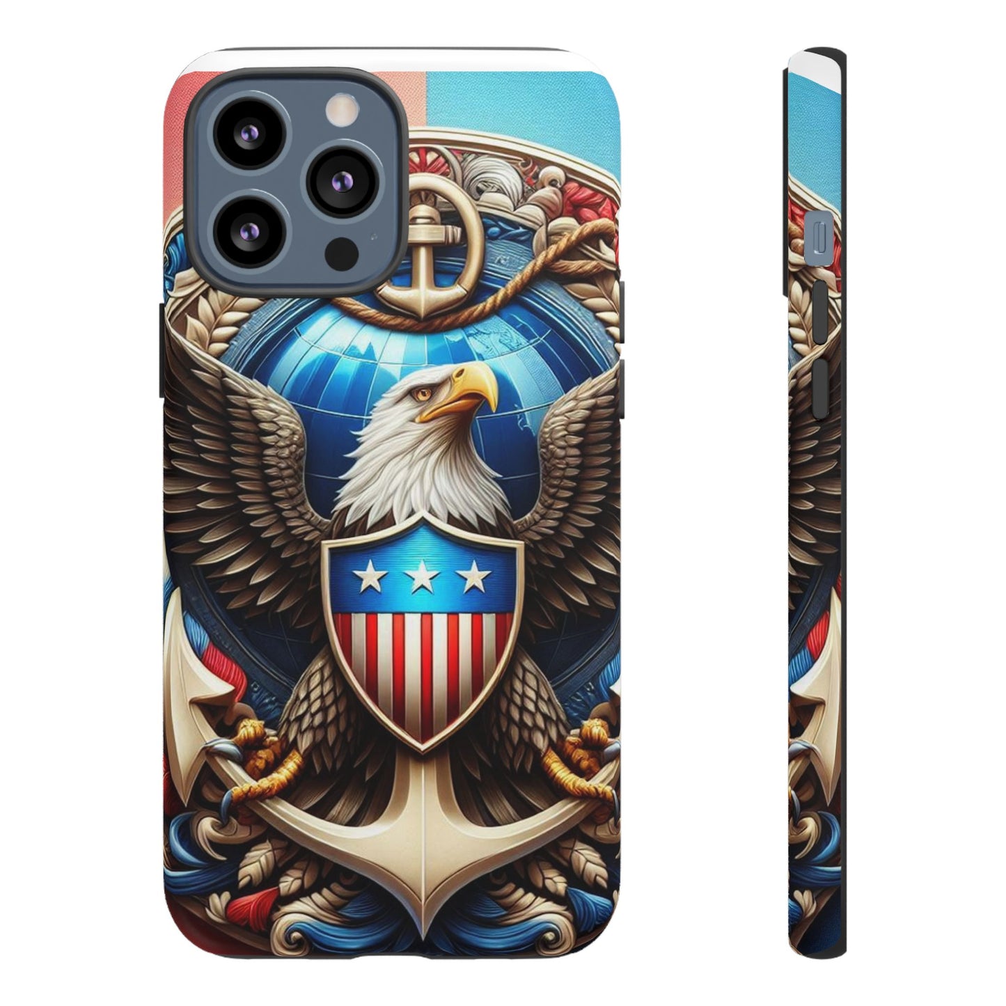 Bold Eagle Phone Case - Patriotic Design for USA and Military Fans