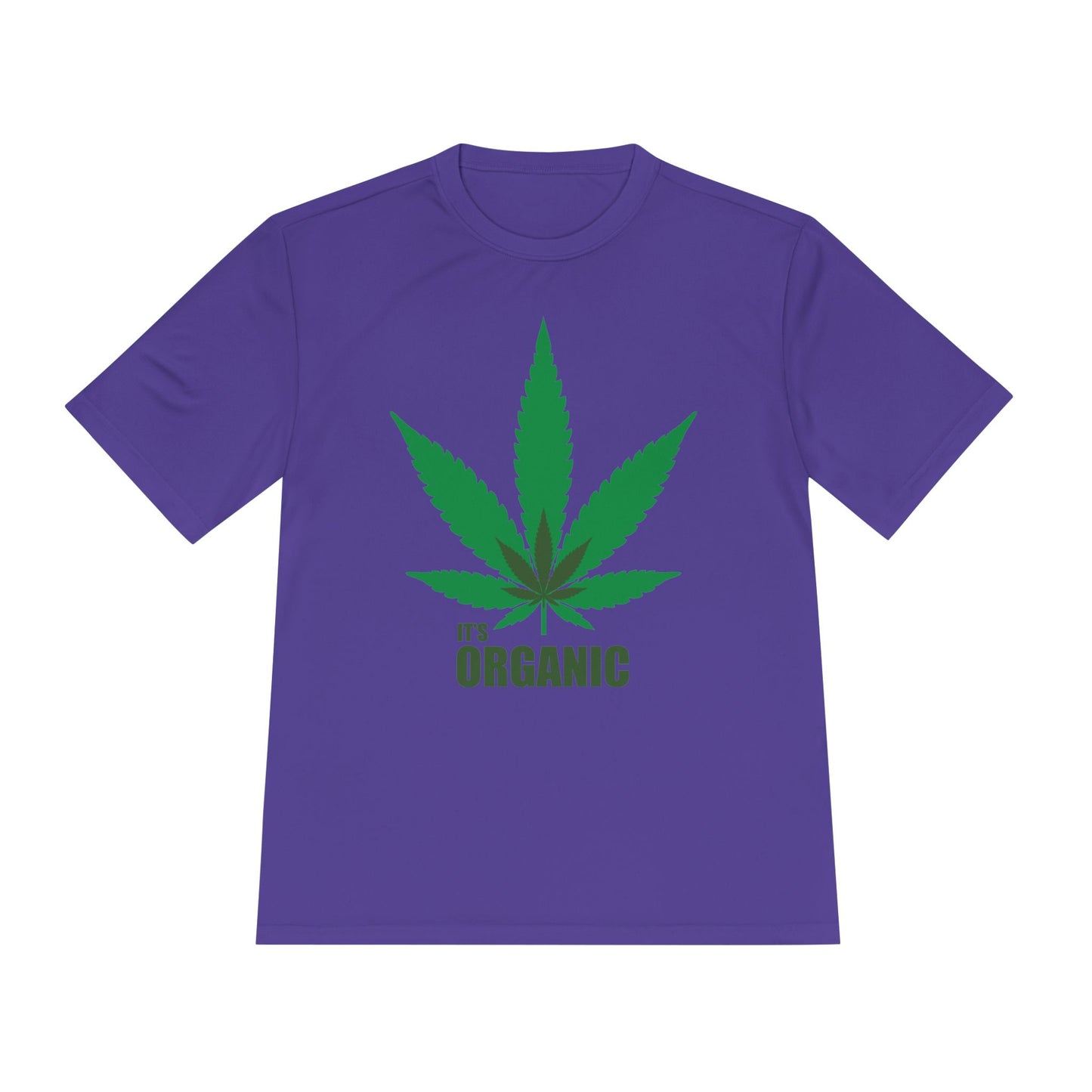 Organic Cannabis Leaf Unisex Moisture Wicking Tee