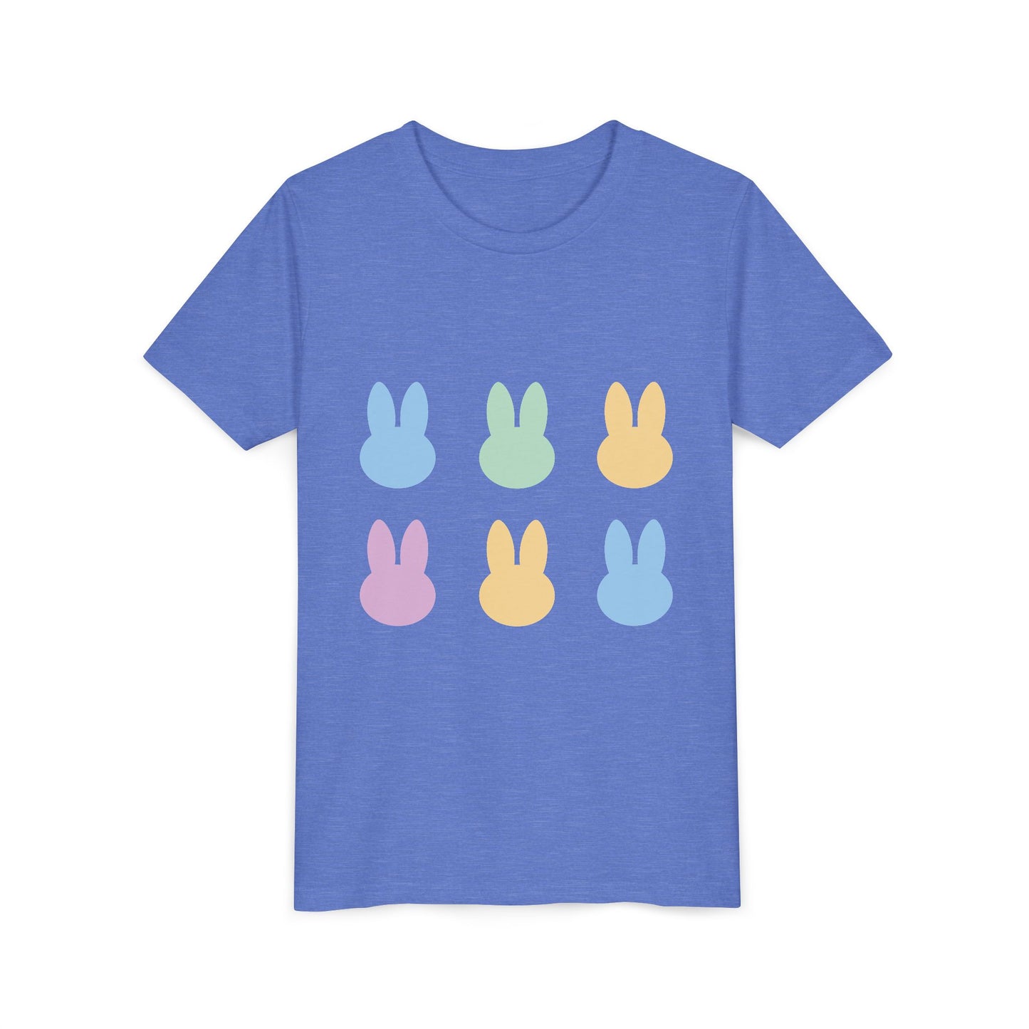 Colorful Bunny Youth Short Sleeve Tee - Fun Spring & Easter Shirt