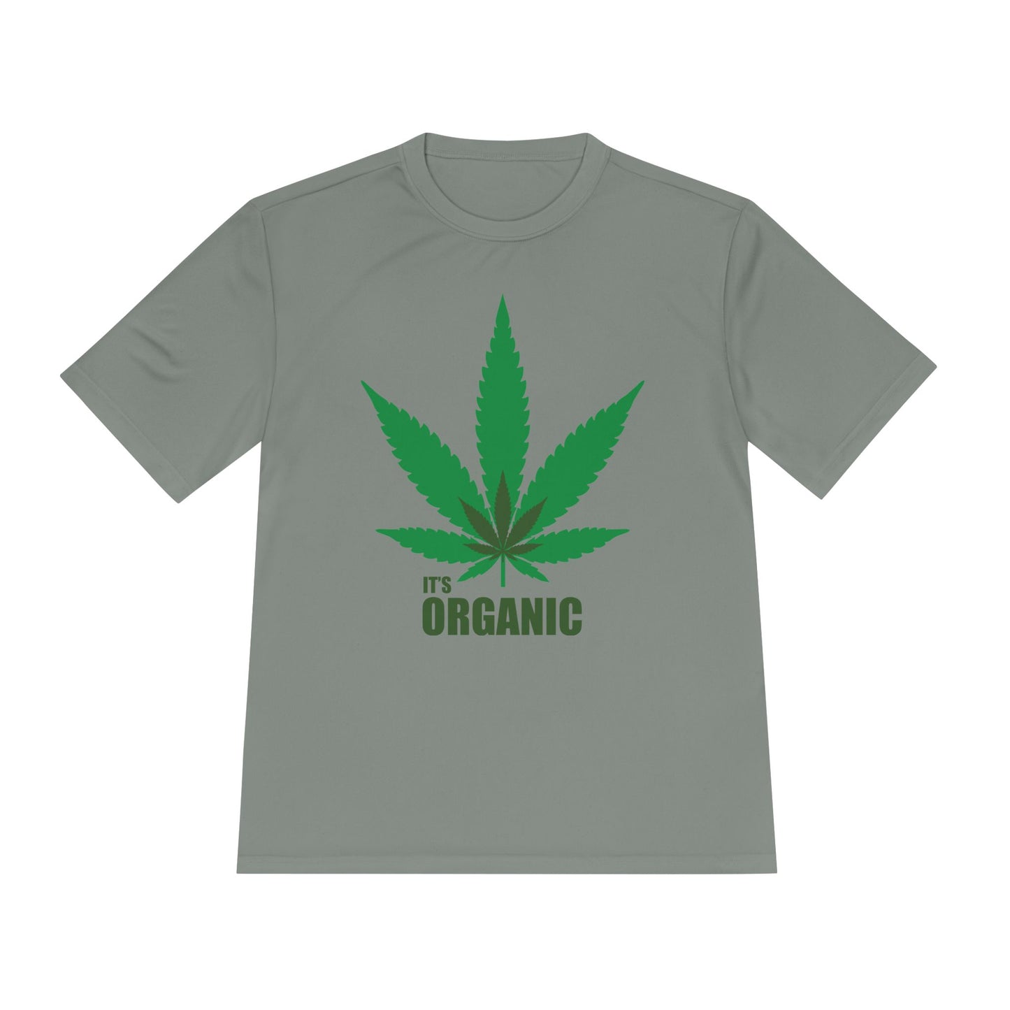 Organic Cannabis Leaf Unisex Moisture Wicking Tee