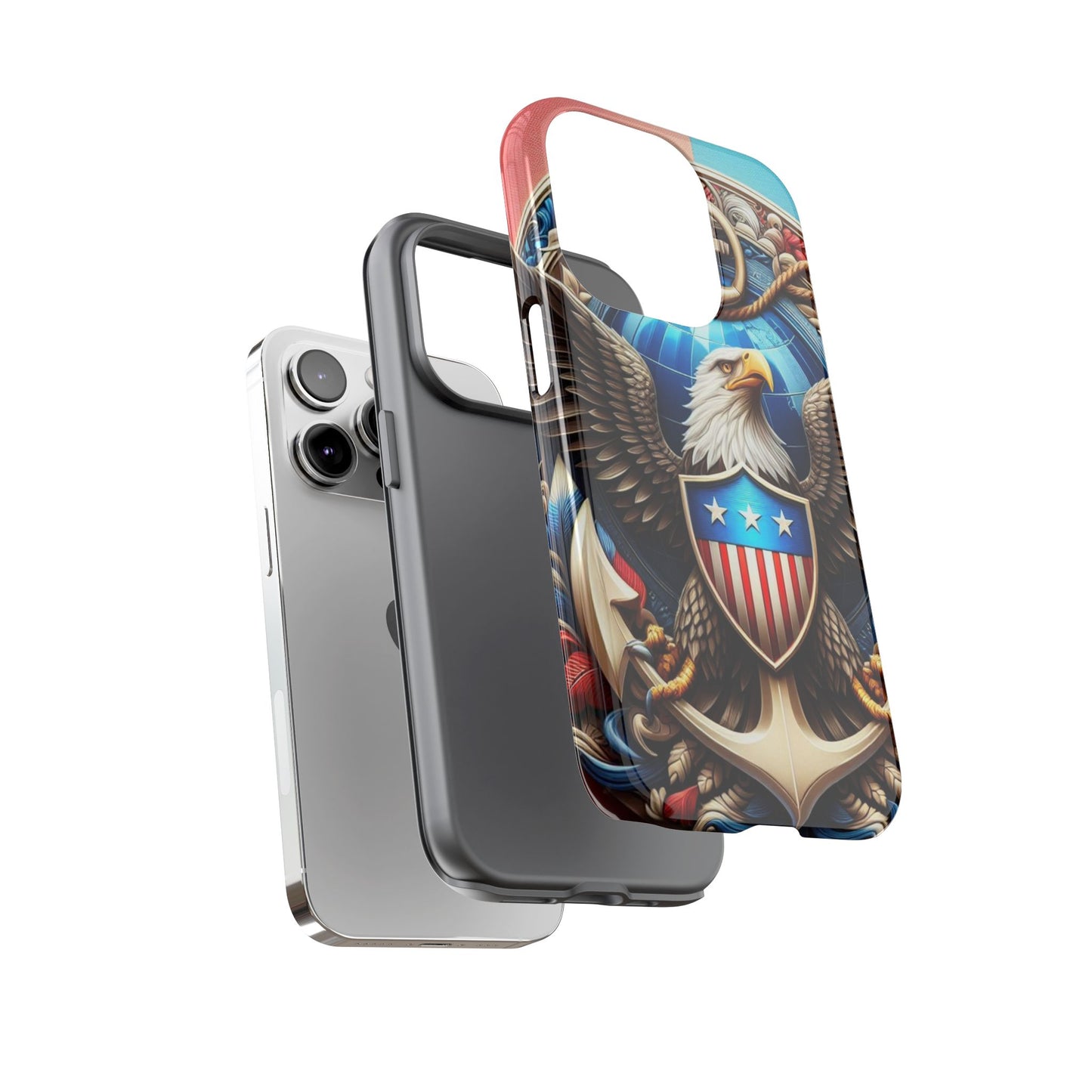 Bold Eagle Phone Case - Patriotic Design for USA and Military Fans