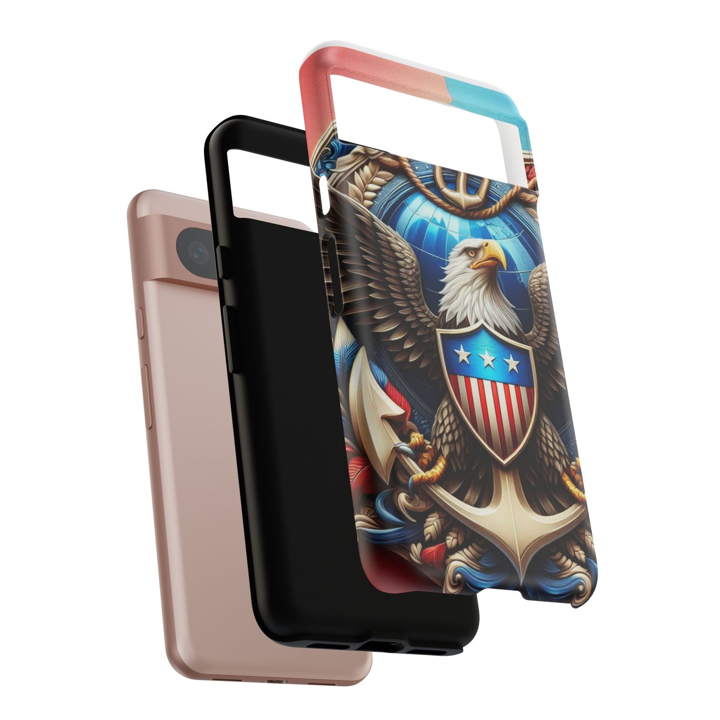 Bold Eagle Phone Case - Patriotic Design for USA and Military Fans