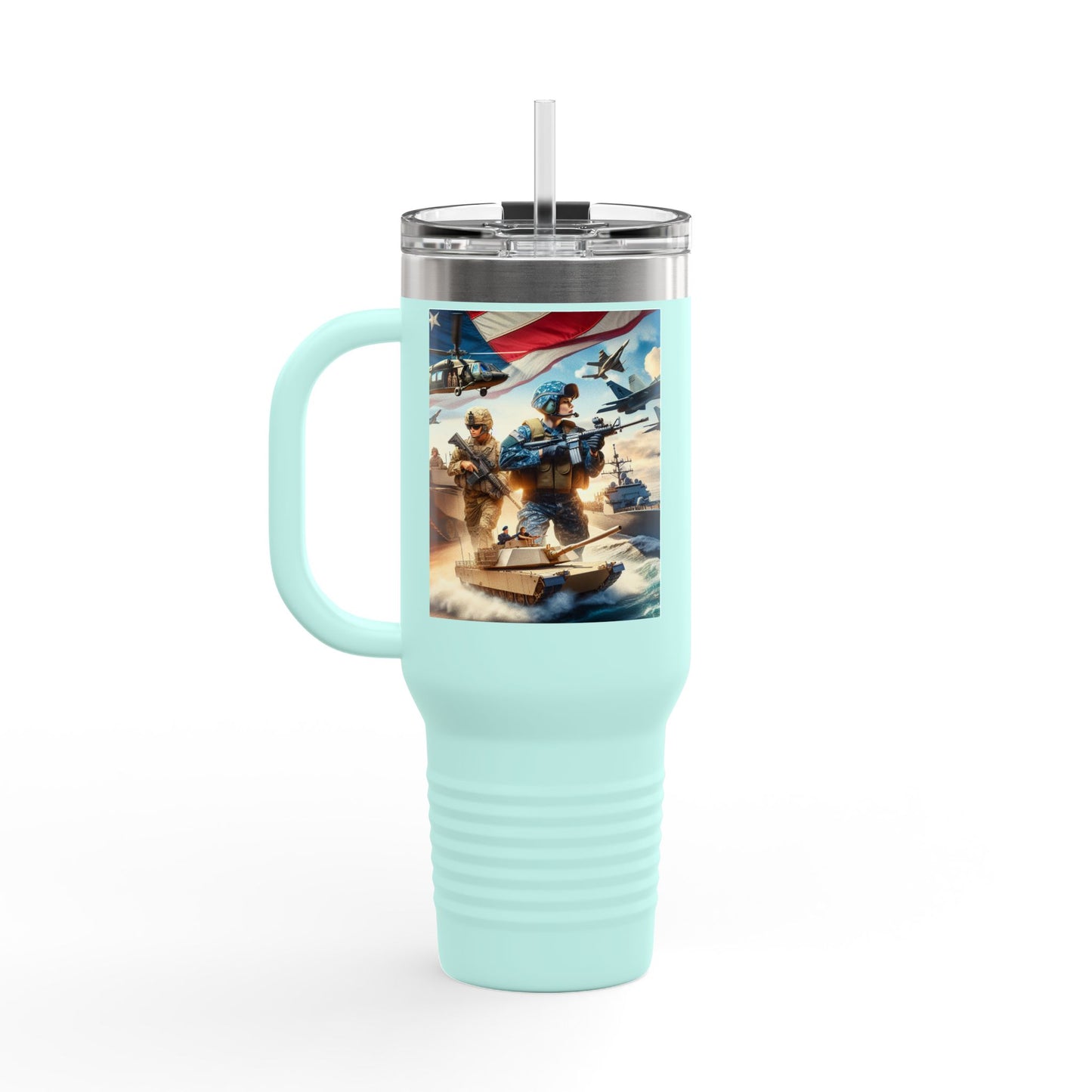Patriotic Insulated Travel Mug - 40oz for Adventurers