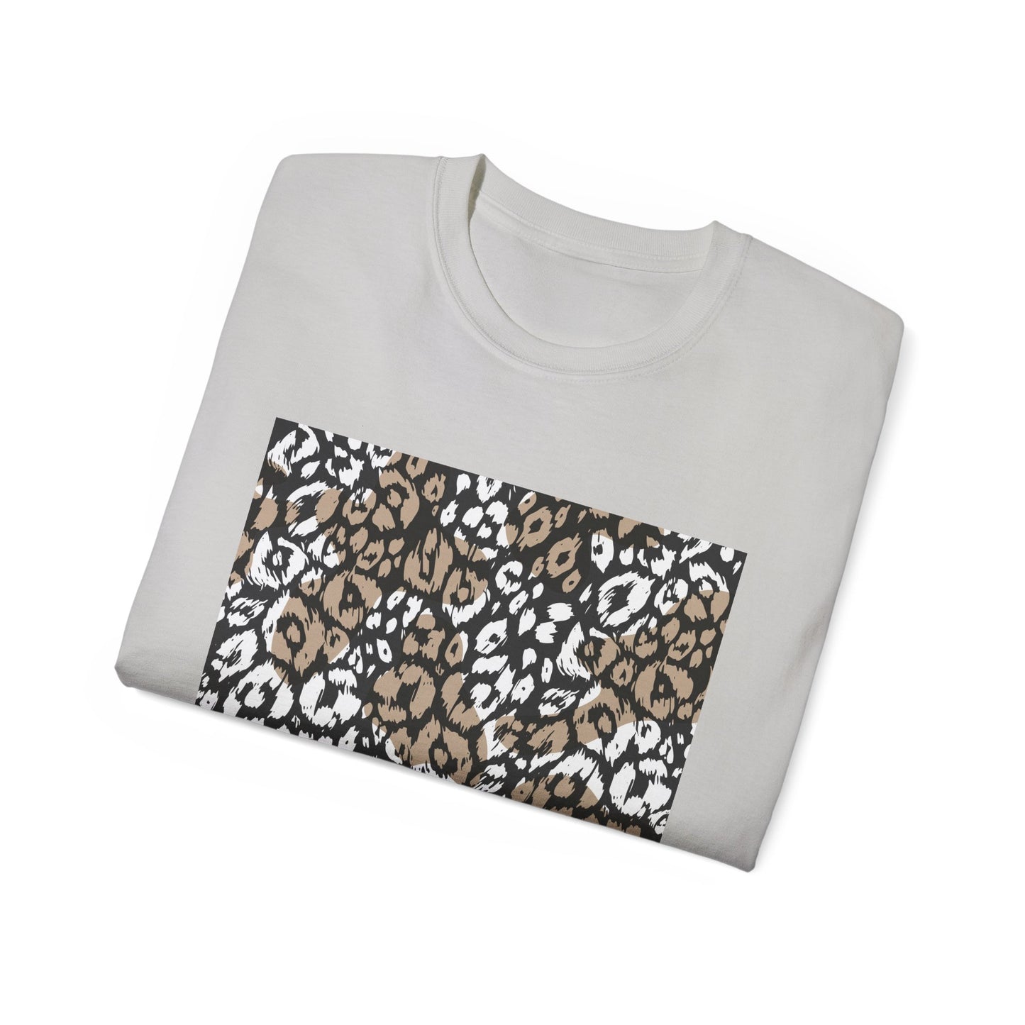 Leopard Print Unisex Ultra Cotton Tee - Casual Chic Style for Every Occasion