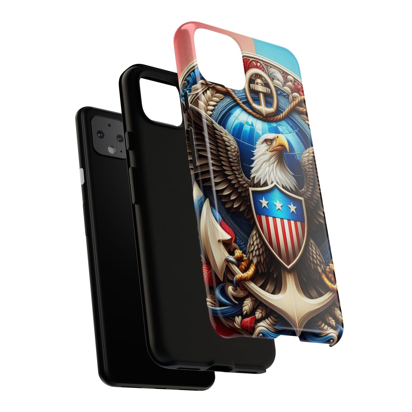 Bold Eagle Phone Case - Patriotic Design for USA and Military Fans