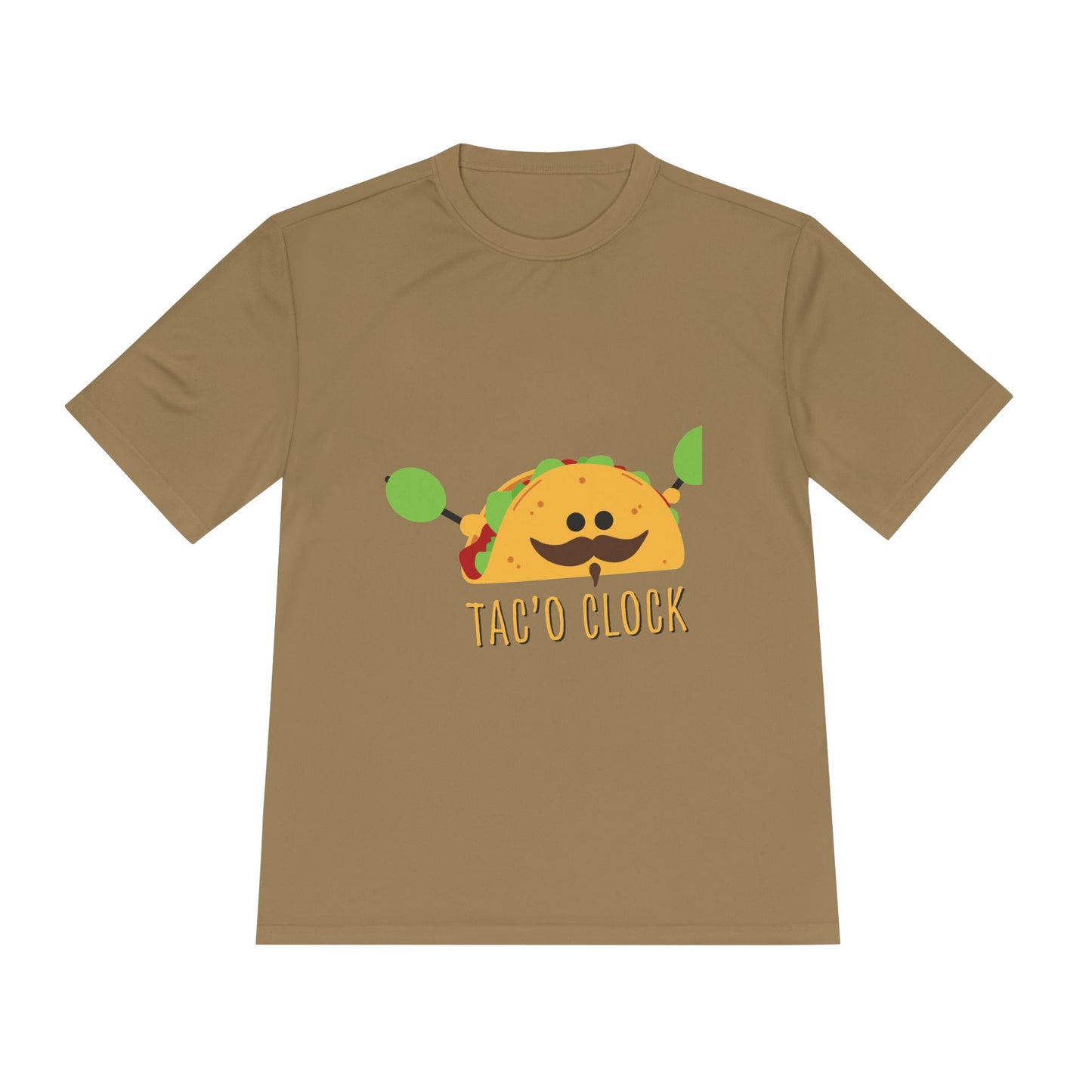 Unisex Taco Clock Moisture Wicking Tee - Fun Foodie Shirt for Casual Wear