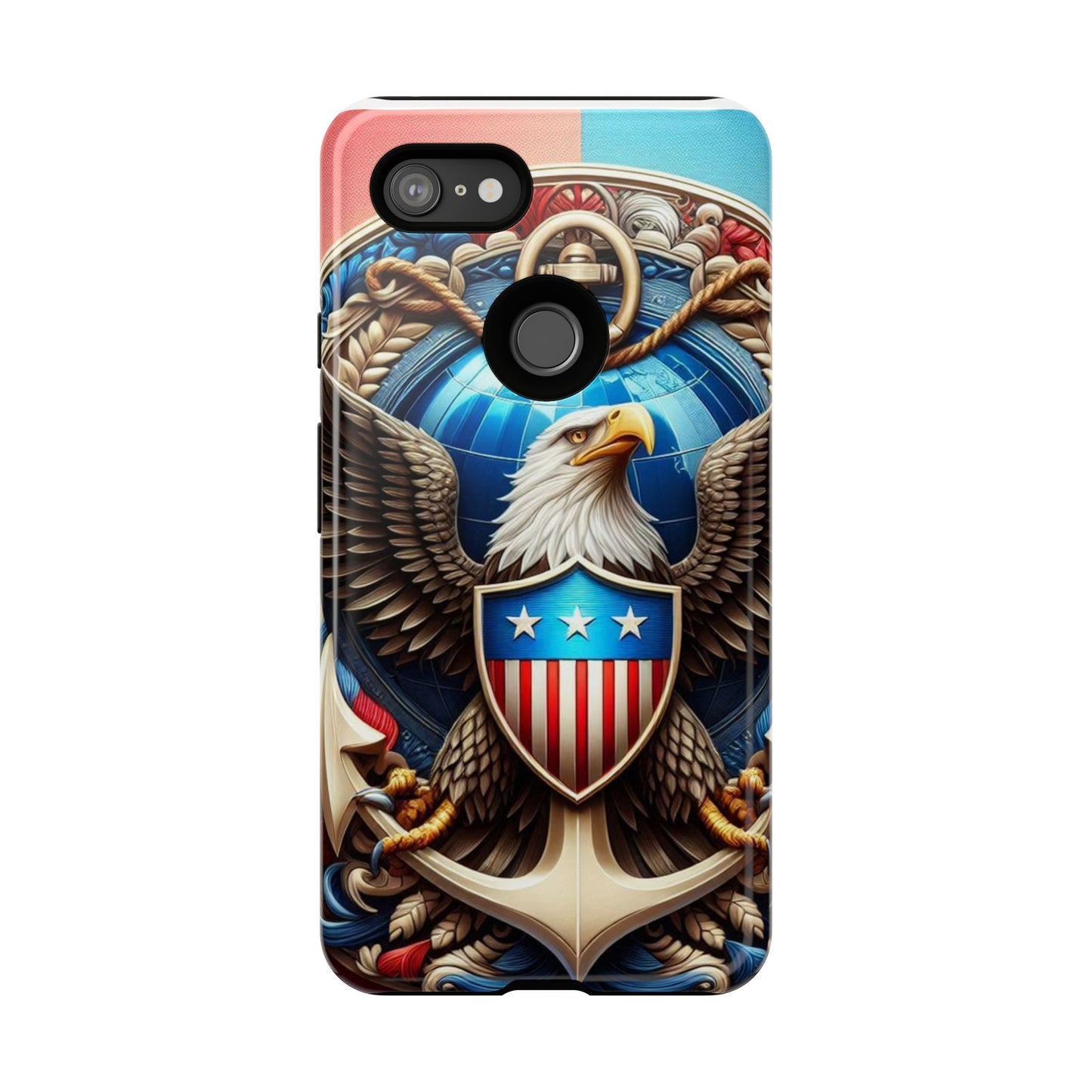 Bold Eagle Phone Case - Patriotic Design for USA and Military Fans