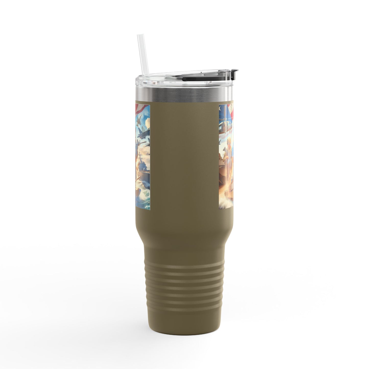 Patriotic Insulated Travel Mug - 40oz for Adventurers