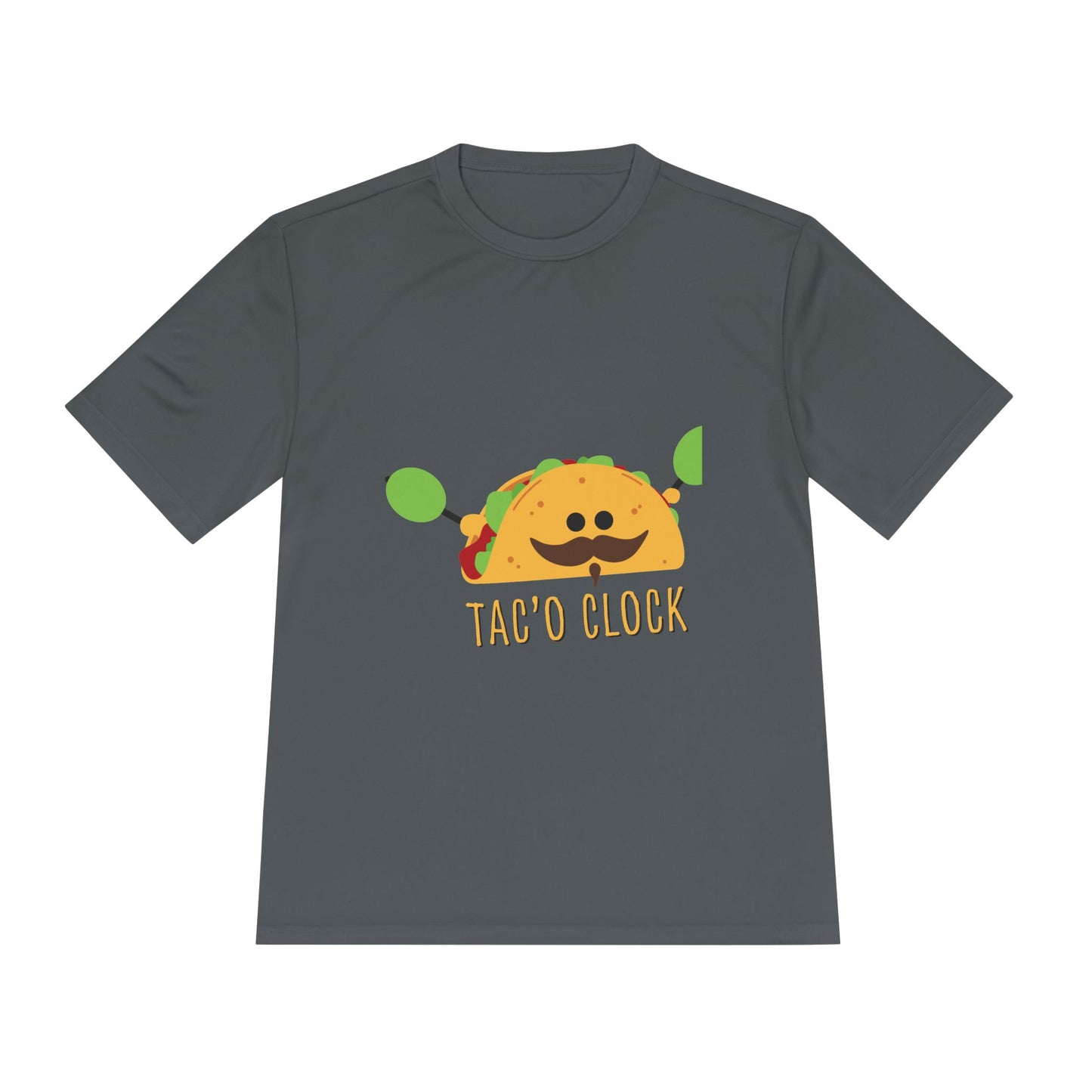 Unisex Taco Clock Moisture Wicking Tee - Fun Foodie Shirt for Casual Wear