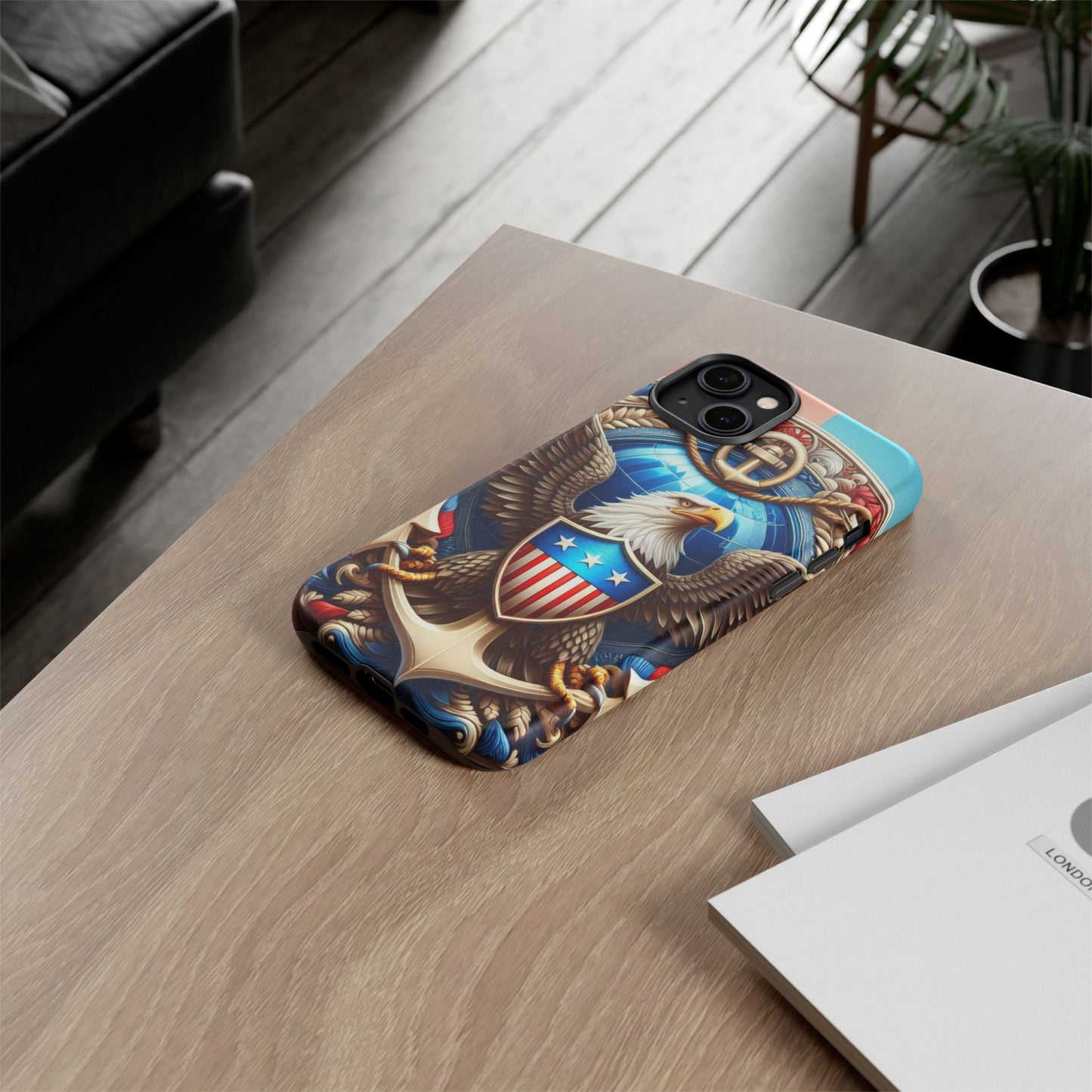 Bold Eagle Phone Case - Patriotic Design for USA and Military Fans