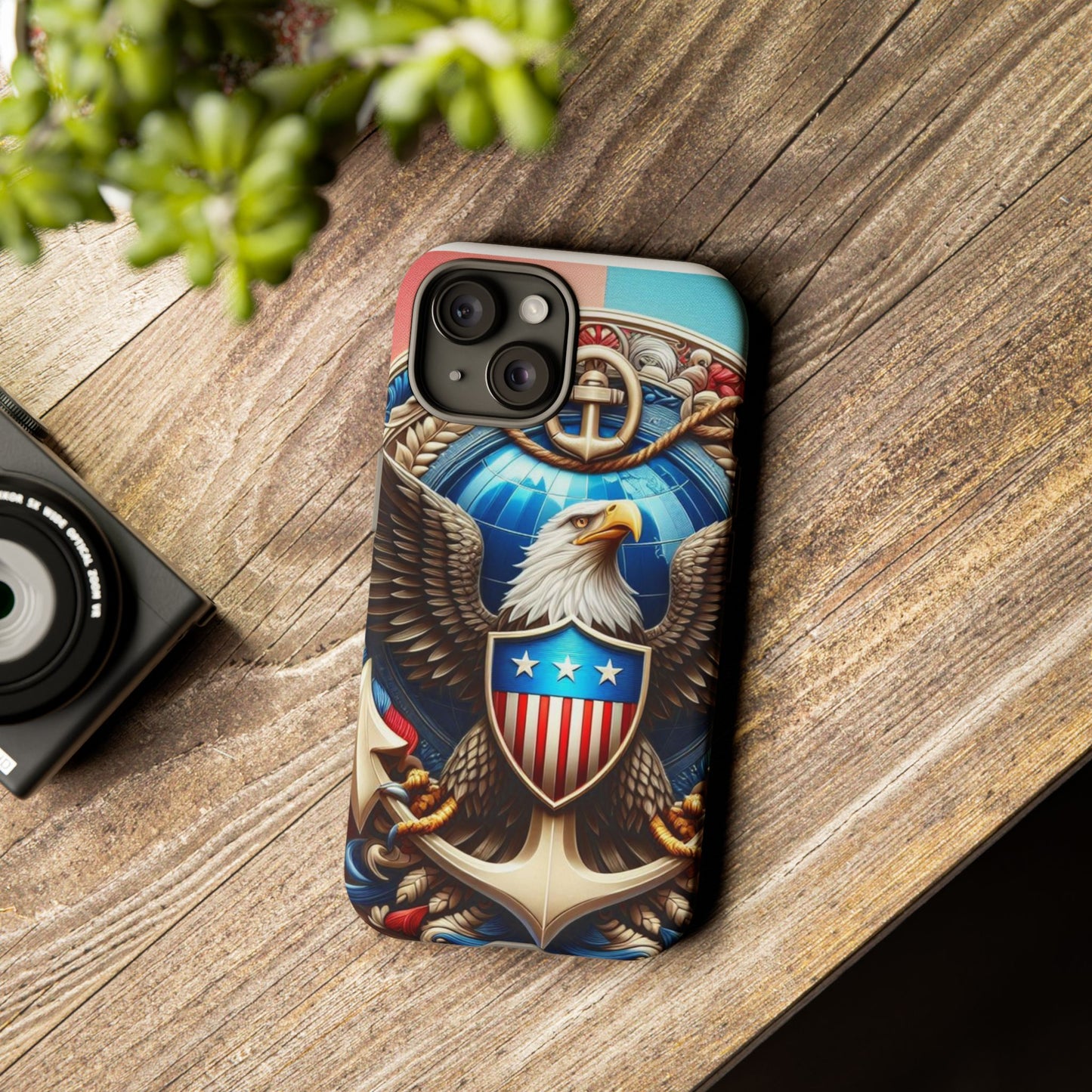 Bold Eagle Phone Case - Patriotic Design for USA and Military Fans