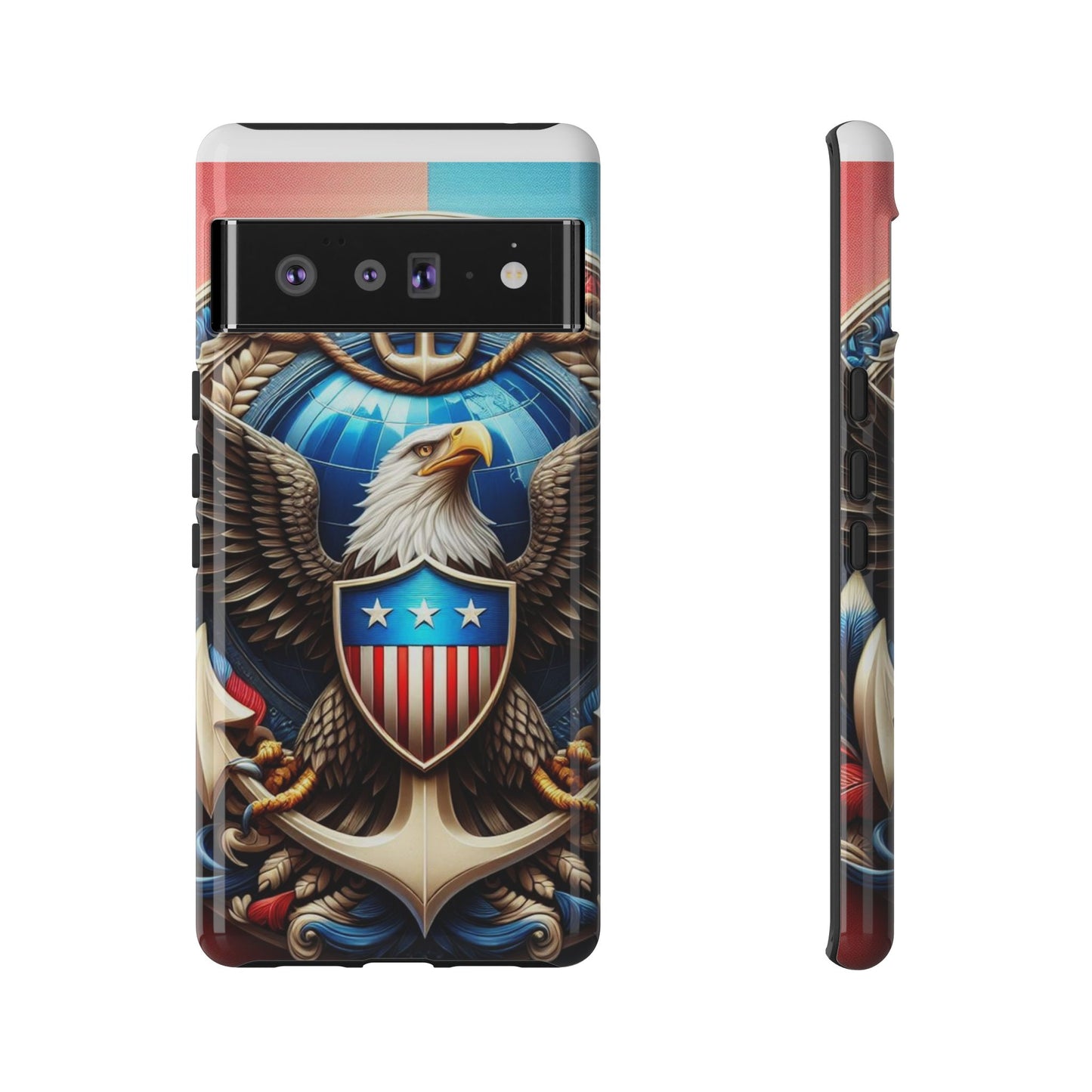 Bold Eagle Phone Case - Patriotic Design for USA and Military Fans