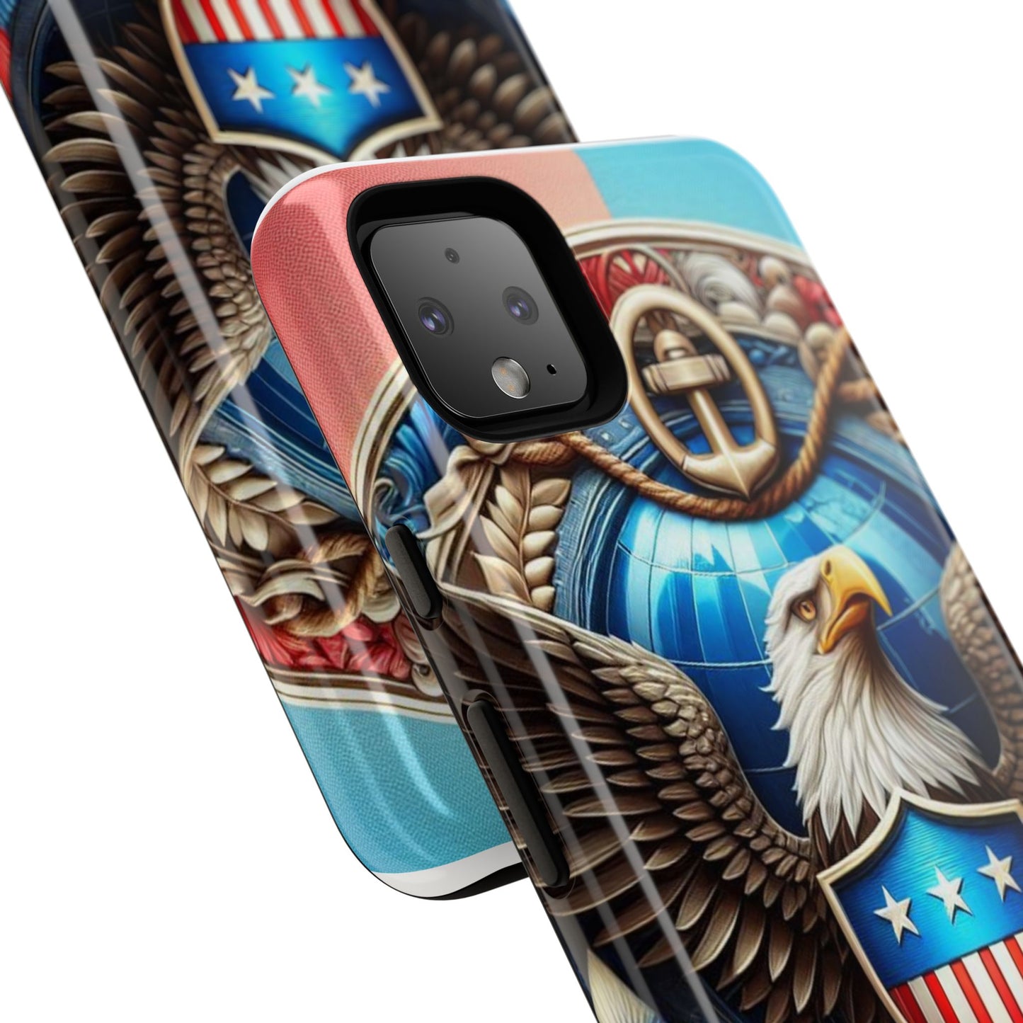 Bold Eagle Phone Case - Patriotic Design for USA and Military Fans