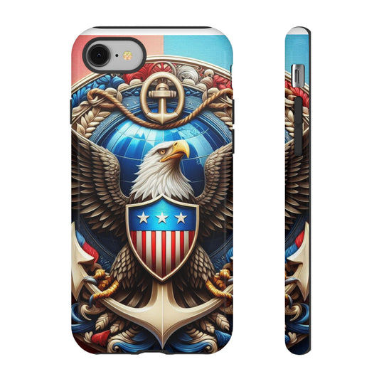 Bold Eagle Phone Case - Patriotic Design for USA and Military Fans