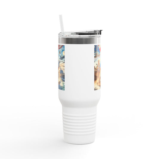 Patriotic Insulated Travel Mug - 40oz for Adventurers