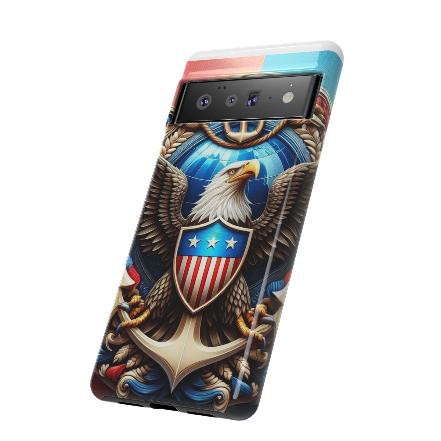 Bold Eagle Phone Case - Patriotic Design for USA and Military Fans