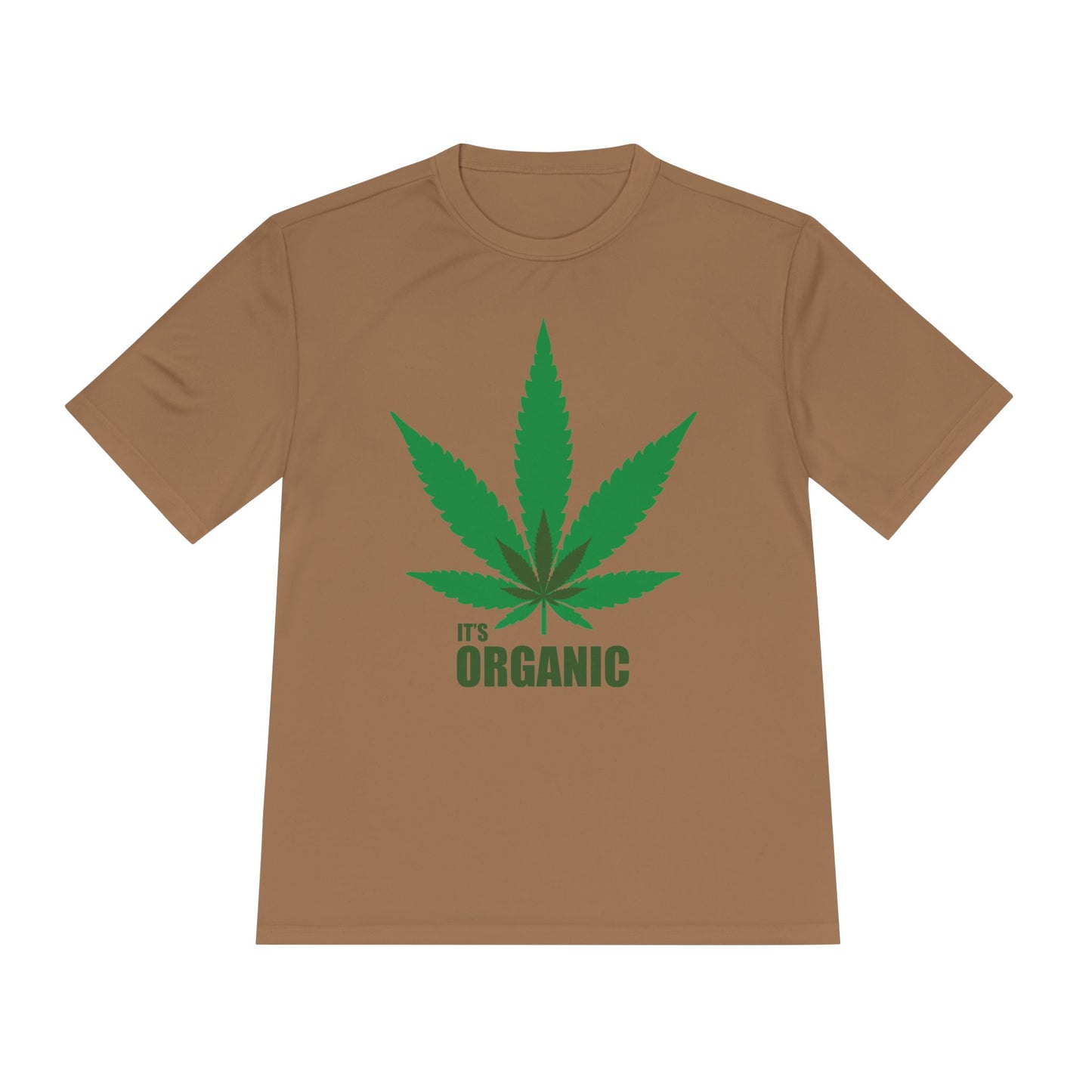 Organic Cannabis Leaf Unisex Moisture Wicking Tee