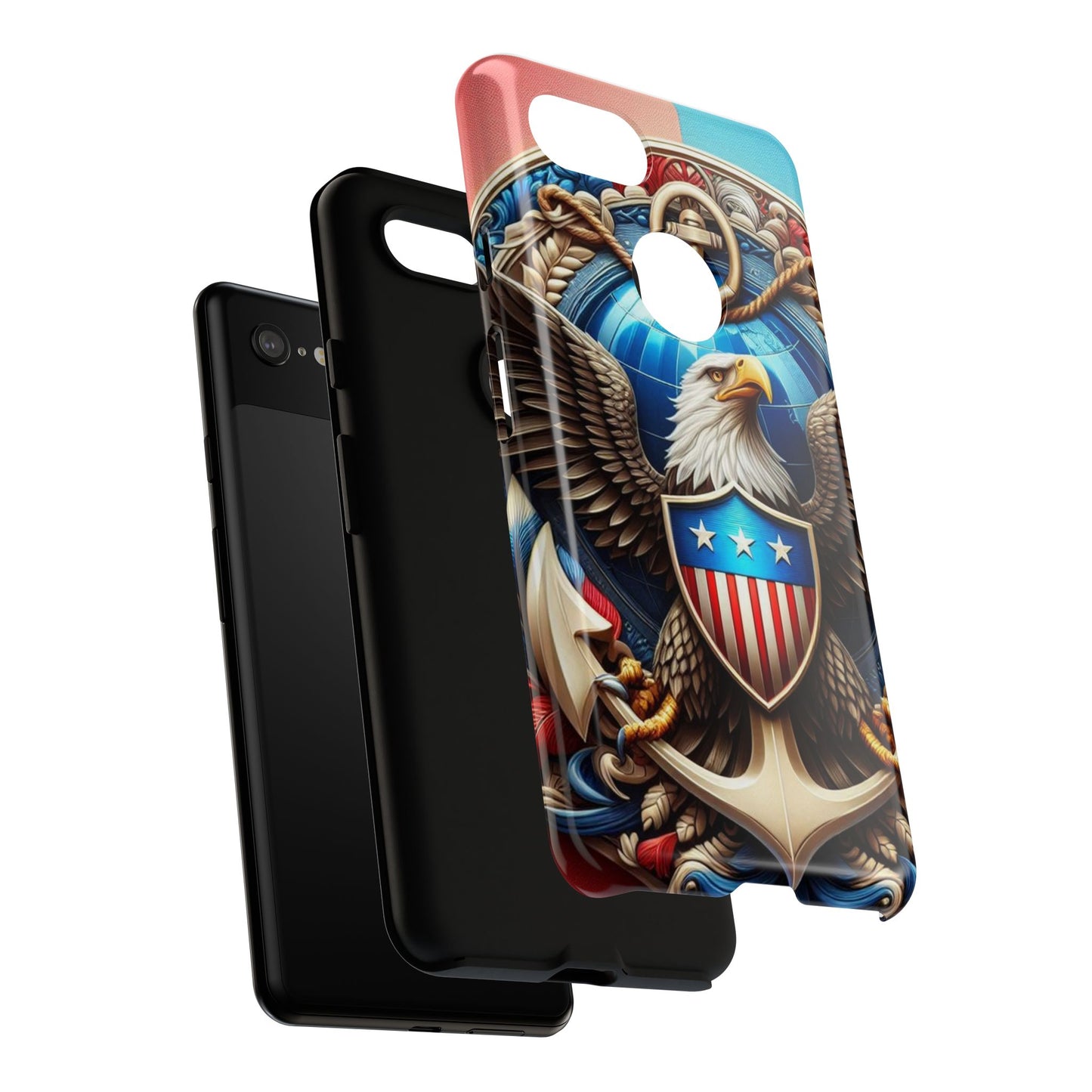 Bold Eagle Phone Case - Patriotic Design for USA and Military Fans