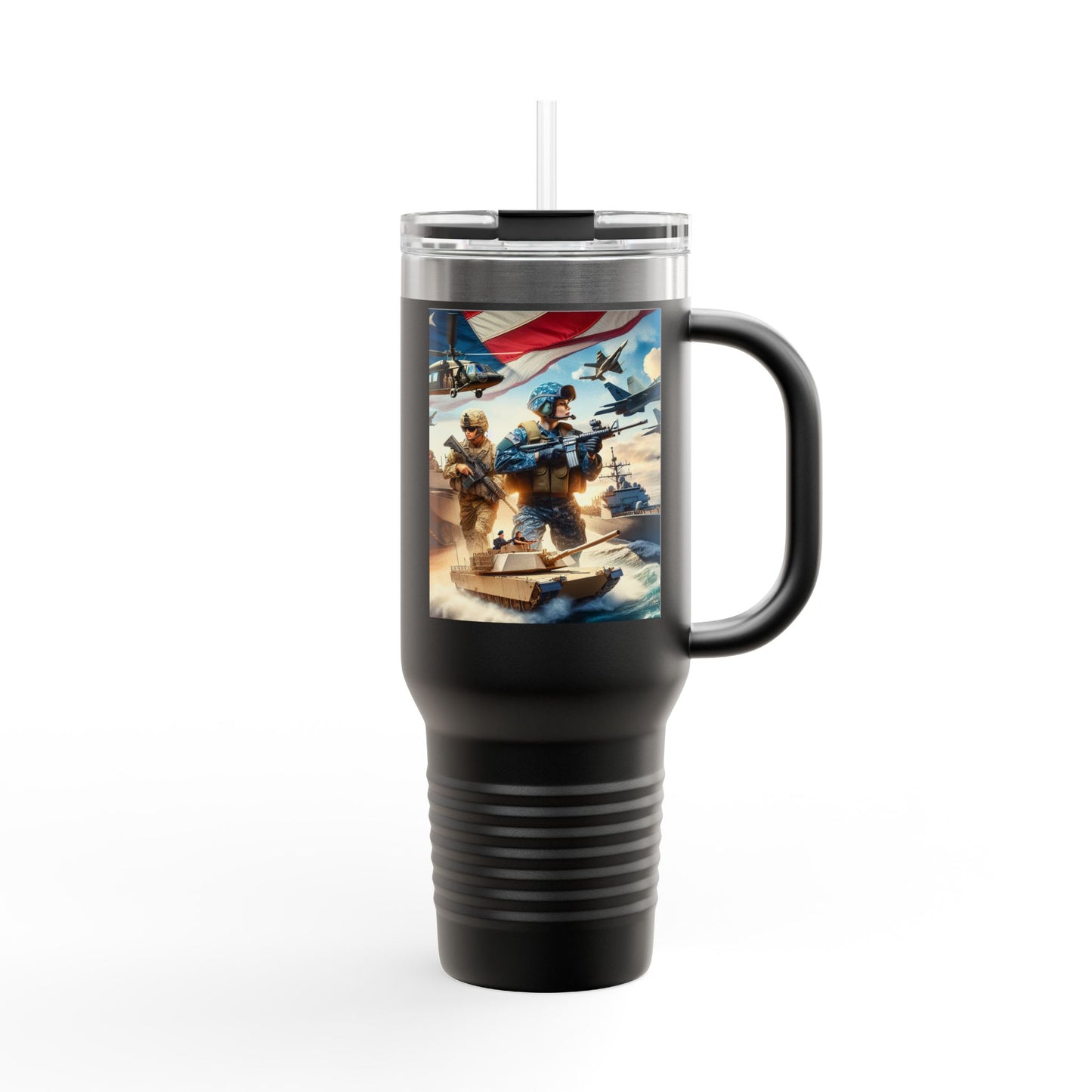 Patriotic Insulated Travel Mug - 40oz for Adventurers