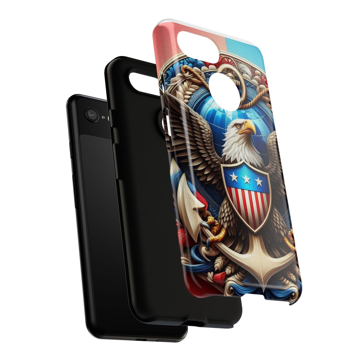 Bold Eagle Phone Case - Patriotic Design for USA and Military Fans